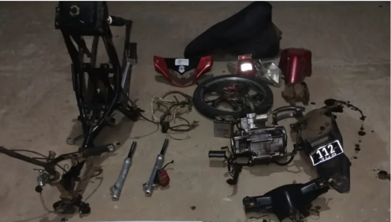 Le robaron la moto y en 24 horas la encontró la Policía, totalmente desguazada.