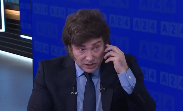 Milei denunció un sabotaje K de los sonidistas del nuevo A24