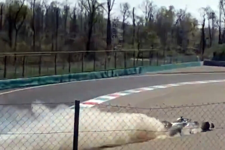 «No me olvidé de frenar»: Las imágenes del despiste de Colapinto en Monza