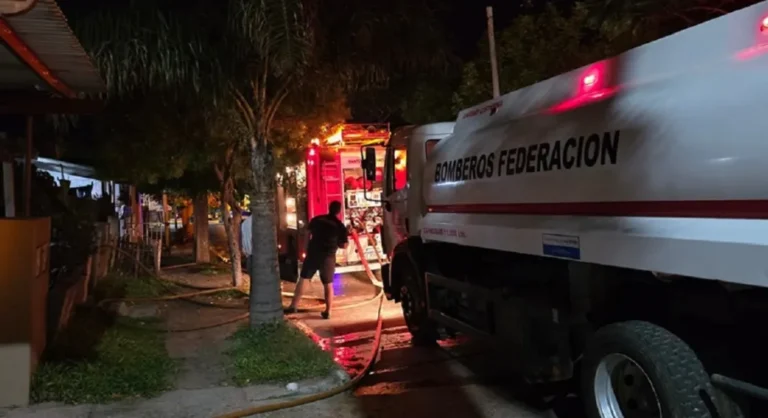 Federación: Provocó un incendio en una vivienda y terminó detenido