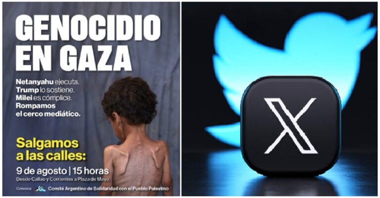 #GenocidioenGaza: la tendencia que irrumpió este jueves en redes a horas de una importante movilización