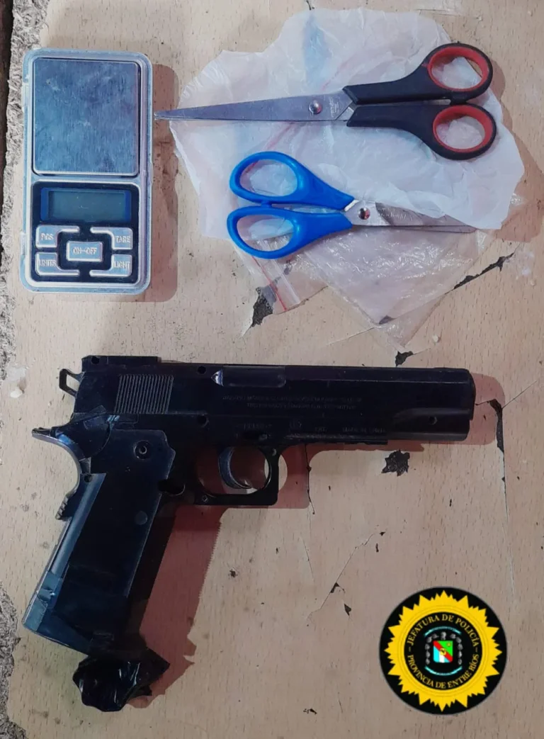 TRAS HECHO DE VIOLENCIA Y DISPAROS: SECUESTRO DE ARMAS, DROGAS Y DOS DETENIDOS