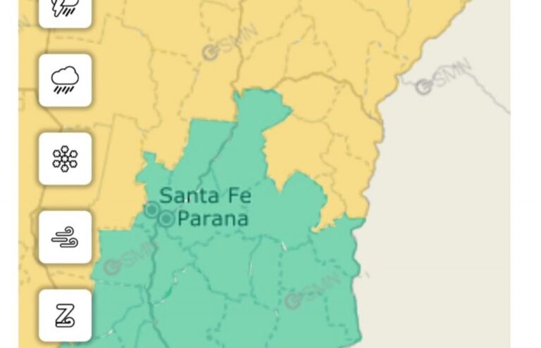 Emitieron alerta amarilla por vientos para este viernes