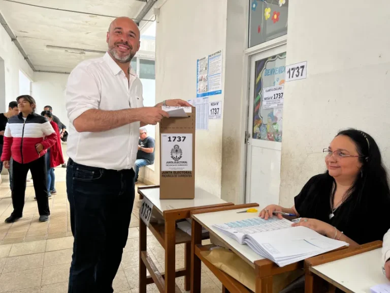 «Tincho» Ascúa votó en Paso de los Libres