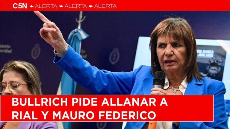 Patricia Bullrich pidió allanar a Jorge Rial y Mauro Federico por los audios filtrados