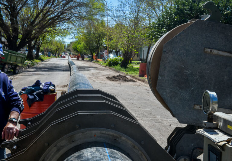 Agua: la obra registra un avance del 50%
