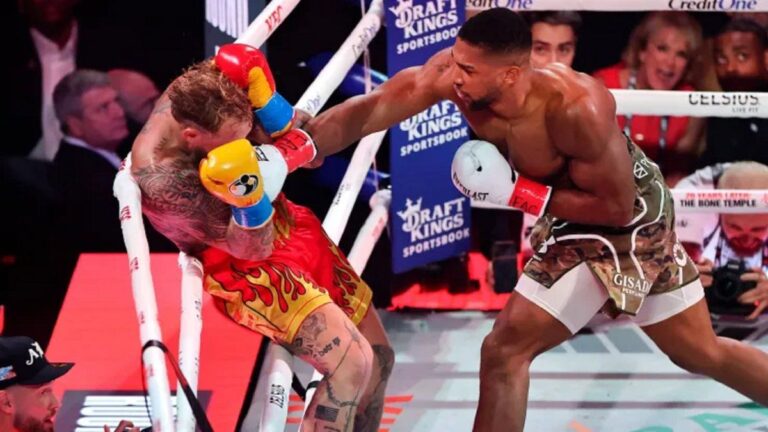 Boxeo: el brutal KO a Jake Paul a manos de Anthony Joshua