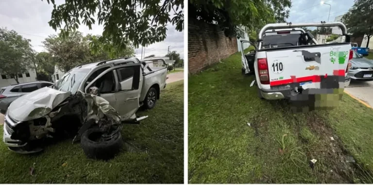 Un conductor alcoholizado chocó contra una columna de alta tensión