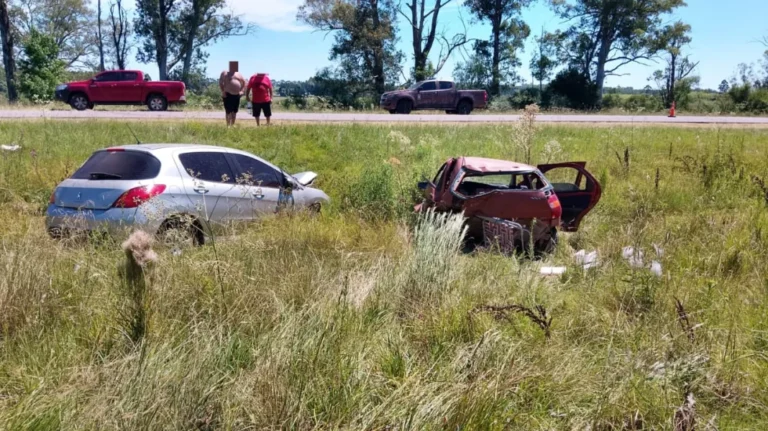 Una mujer resultó lesionada en un siniestro vial ocurrido en la ruta 015 de acceso al perilago de Salto Grande