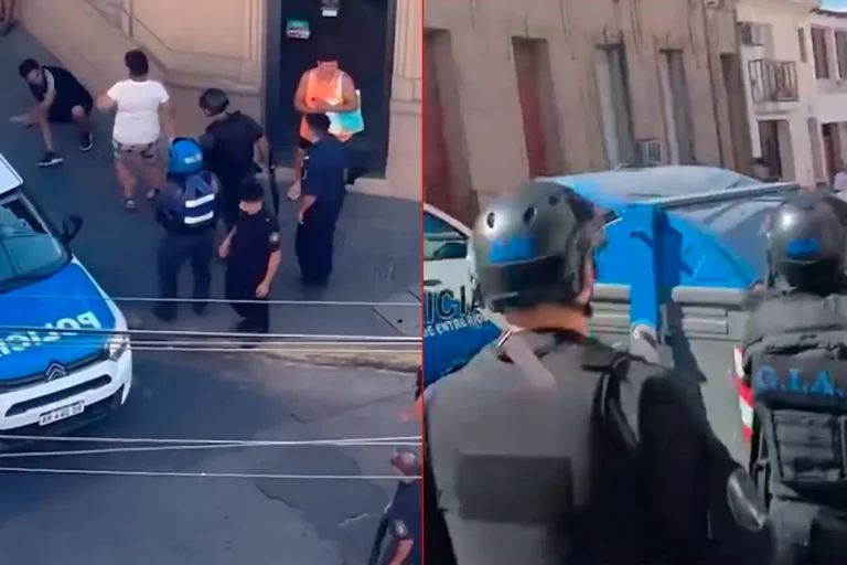 Disturbios frente a Minoridad: dos heridos por balas de goma y traslado de los menores implicados en balacera