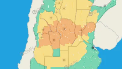 PRONOSTICAN ALERTA NARANJA PARA CONCORDIA Y EL NORTE DE ENTRE RIOS PERO LAS LLUVIAS LLEGARIAN EL VIERNES