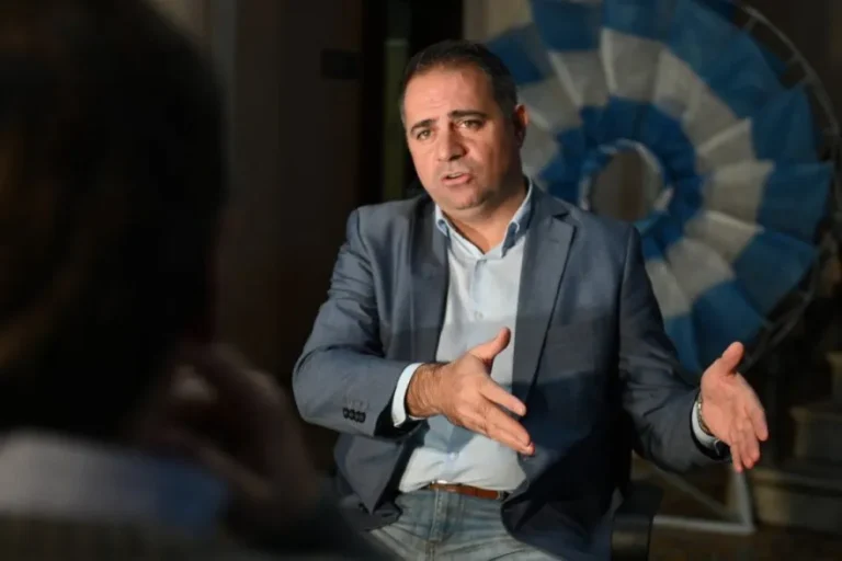 Esteban Martín Davico, intendente de Gualeguaychú, durante una entrevista.